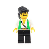 LEGO pi047 - Pirate (Green Vest, Black Legs, Black Bandana)